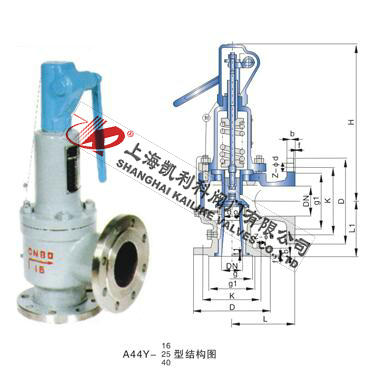 A44H、A44Y帶扳手彈簧全啟封閉式安全閥