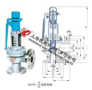 A47H、A47Y帶扳手彈簧微啟式安全閥